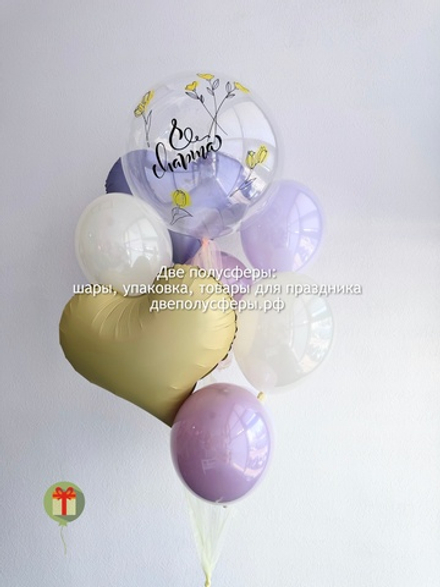 Фонтан из шаров 8 марта