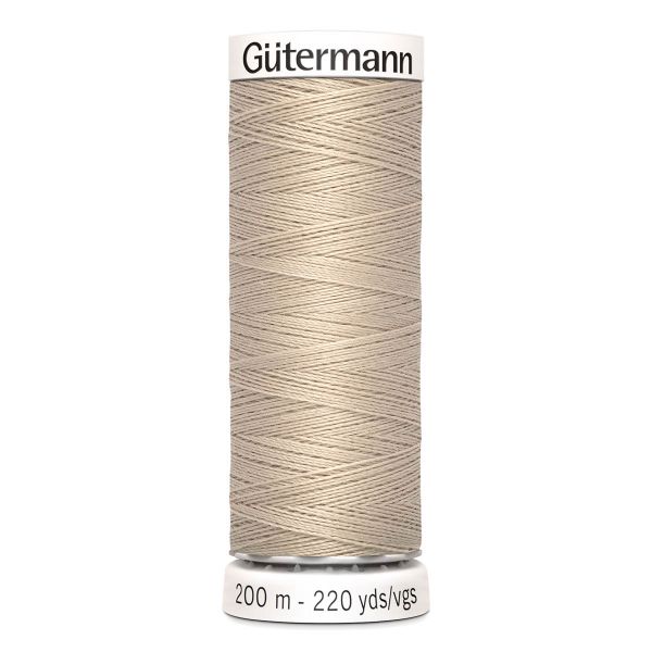 Нитки универсальные Gutermann Sew-all 100 (200 метров), 5 кат. | 722 св.бежевый