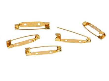 "Zlatka" Заготовки для броши DC-311/5 3 см ,№01 под золото