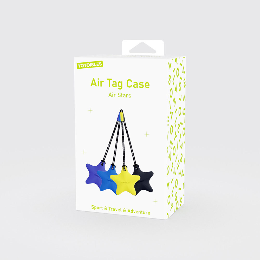 Комплект из 4 штук защитных чехлов для AirTag, серия Air Stars Series Case