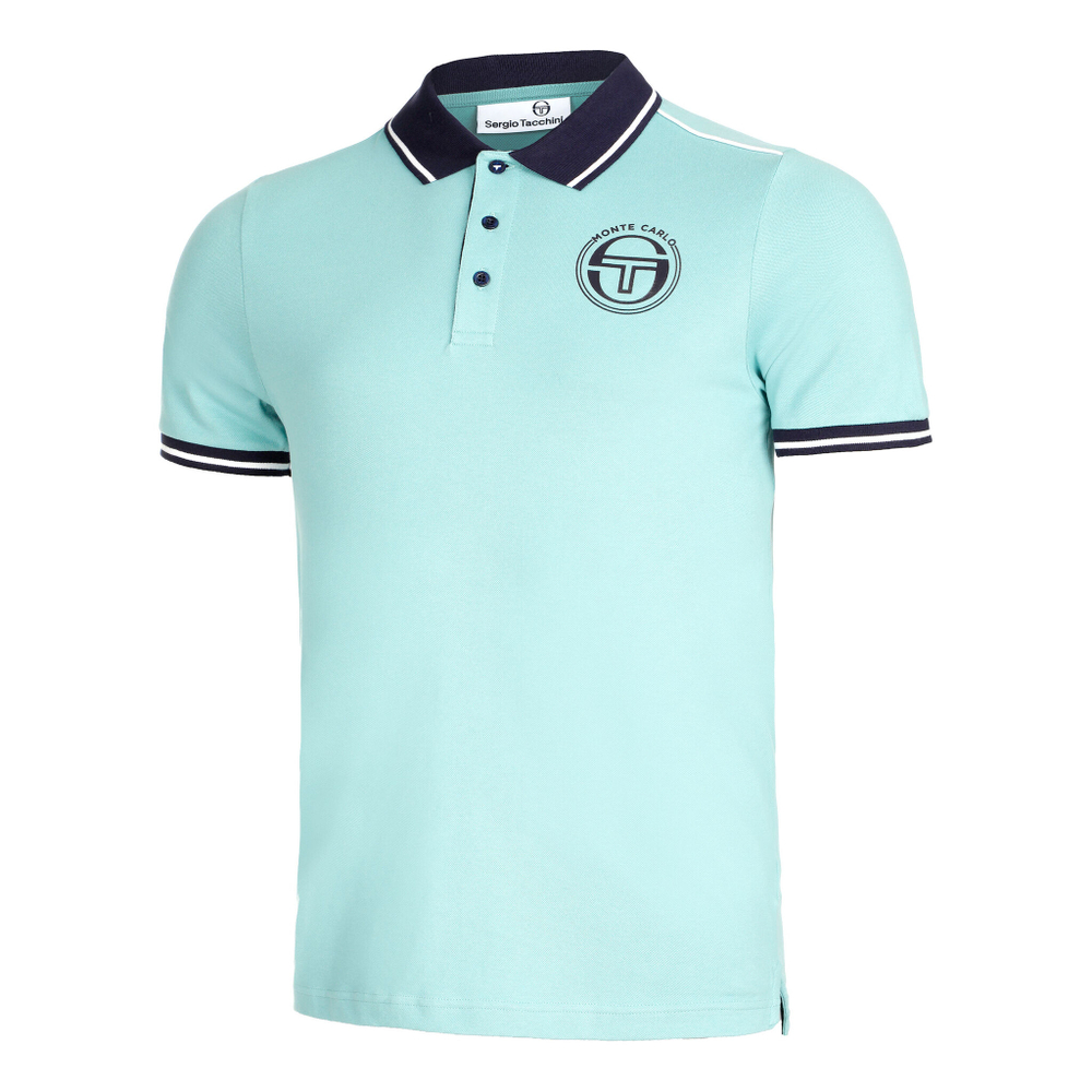 Мужское теннисное поло Sergio Tacchini Ranking Staff Polo Men - Light Blue, Dark Blue
