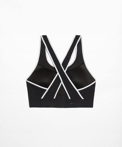 Oysho Спортивный бюстгальтер Compressive с высокой степенью поддержки, черный