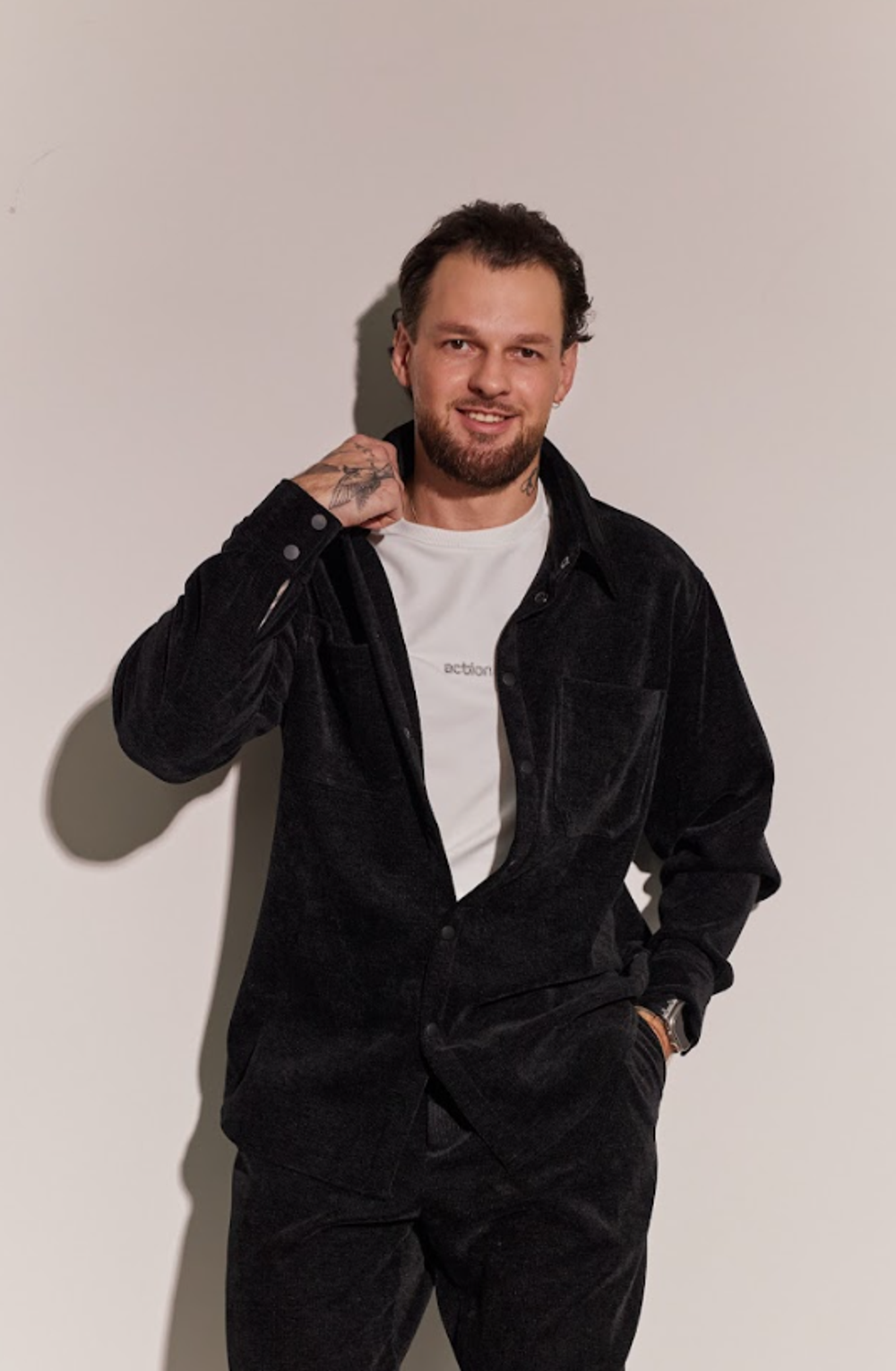 Рубаха "Velvet" черная