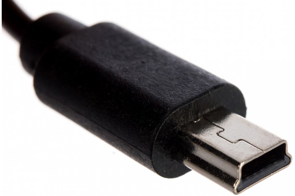 Кабель REXANT USB mini USB длинный штекер 1М черный 18-4402