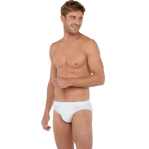 Мужские трусы брифы белые HOM Tencel Soft 40-2677-0003