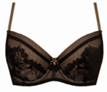 Пуш-ап бюстгальтер с ажуром на чашках (Размер: 85B) (Цвет: кремовый)