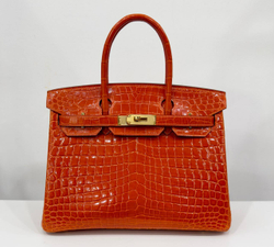 Сумка Hermes из кожи крокодила 35 см
