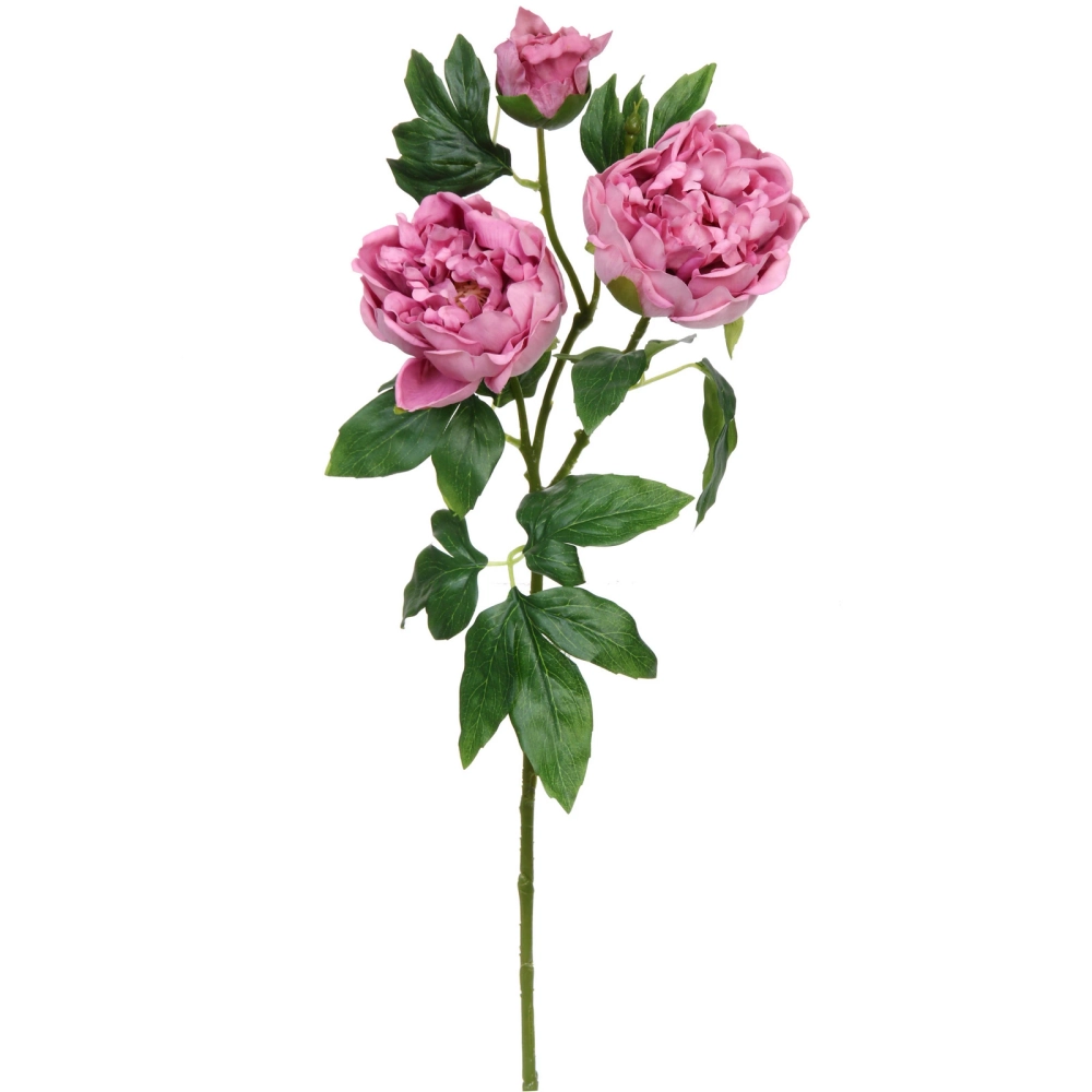 Цветок искусственный «Natur» 78см Пион сиреневый