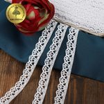 Кружево вязаное (тесьма) 15 мм 5635 цв.02 белый уп.50м, Kruzhevo