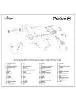 Катушка рыболовная безынерционная Predator NS 2000