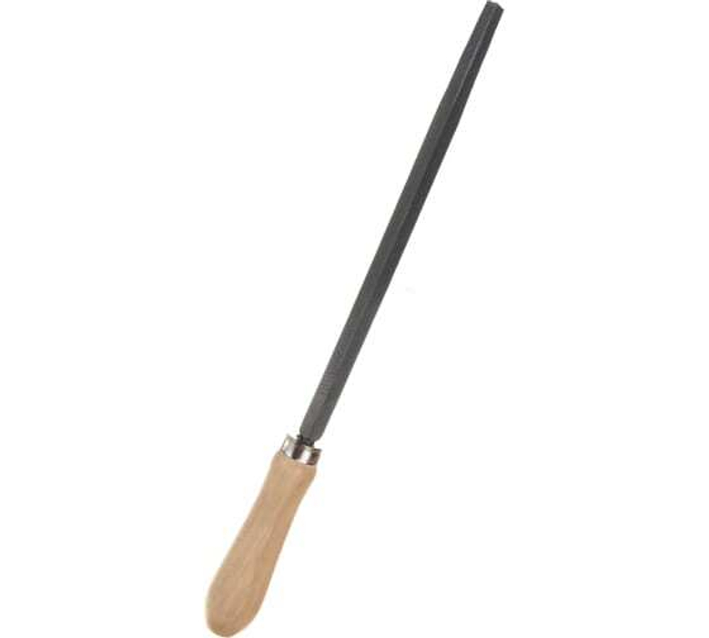 НАПИЛЬНИК СИБРТЕХ ТРЕХГРАННЫЙ ДЕРЕВ/РУЧКА 200ММ 16026