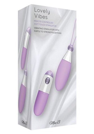 Фиолетовый вибростимулятор Remote Soft Touch Stimulator - 10 см. (Цвет: фиолетовый)