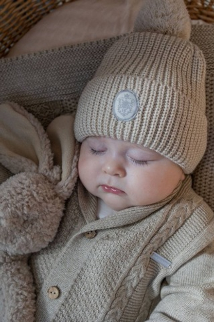 Шапка "Бриошь", Бежевый