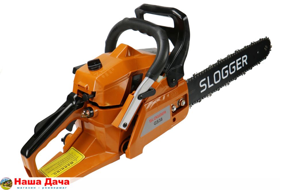 Бензопила Slogger GS38 1.4кВт, 37.5 см3, шина 40см