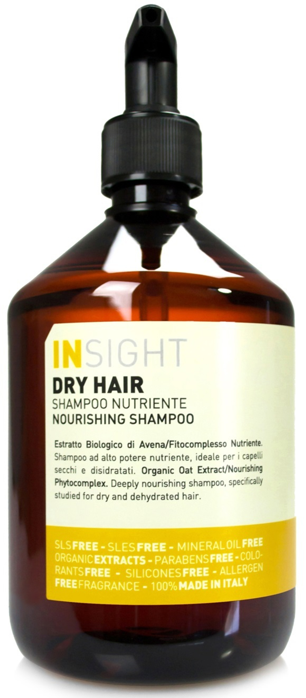 Шампунь для увлажнения и питания сухих волос DRY HAIR, 400 мл, INSIGHT PROFESSIONAL