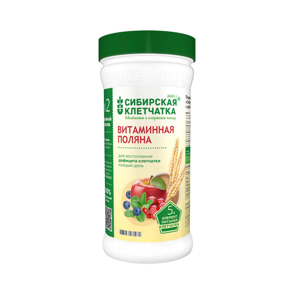 Клетчатка Витаминная Поляна 280 гр (Сибирская Клетчатка)