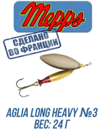 Блесна для рыбалки вращающаяся Mepps AGLIA LONG HEAVY