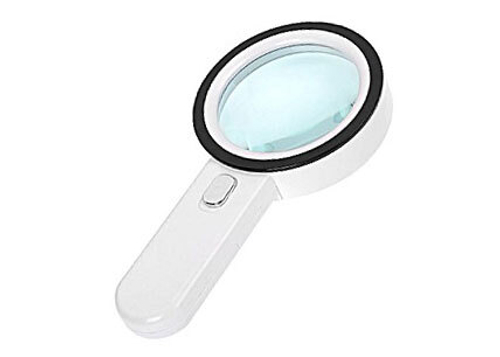 Лупа Kromatech ручная круглая 30x, 105 мм, с подсветкой (12 LED) MG-30-105