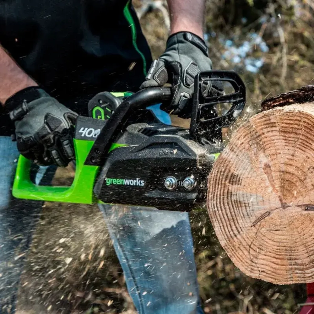 Аккумуляторная цепная пила Greenworks GD40CS18K4 (1 x 4 Ач, Быстрое ЗУ) 2005807U4F