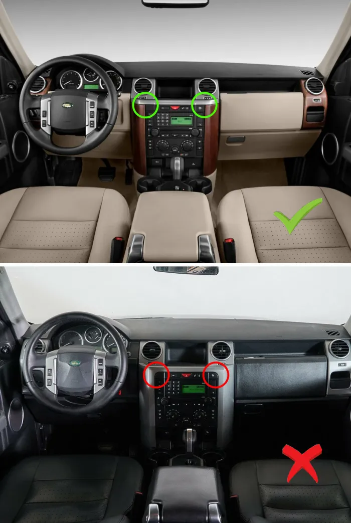 Магнитола для Land Rover Discovery 3 2005-2009 (прямые углы) - Kuberg монитор 12.5" в стиле LEXUS на Android 12, 2К экран, Быстрая, CarPlay, 4G SIM-слот