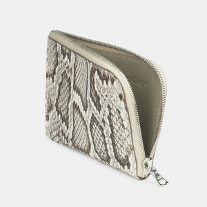 Мини-кошелек кожаный Aven натурального серого цвета