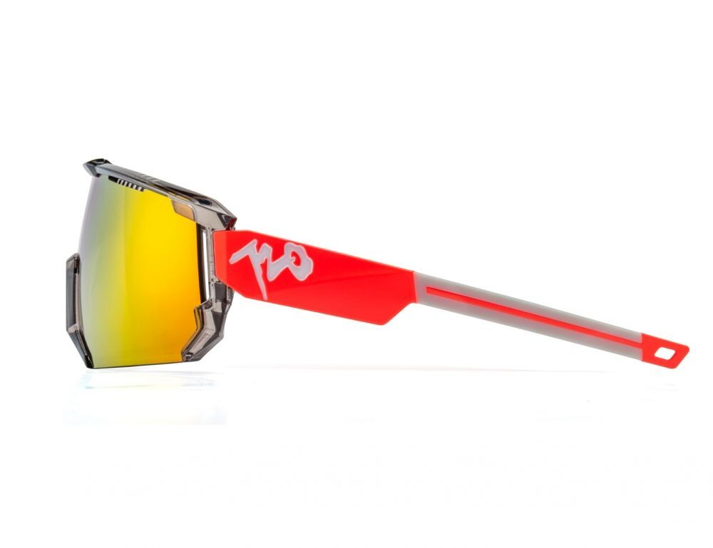 Спортивные очки 720armour Mars / Glossy Translucent Lt. Grey Shale w/ Matte Neon Peach Orange Temple / Champion Gold Ti