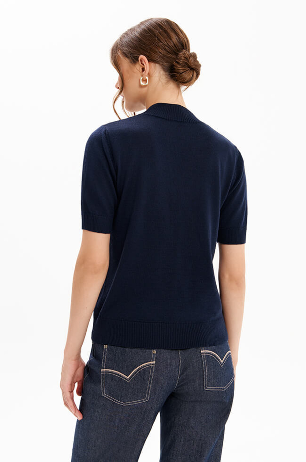 23436 Джемпер женский (темно-синий)