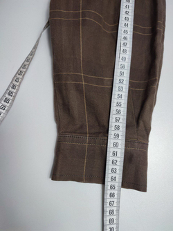 Рубашка темная в клетку 50-52 размер