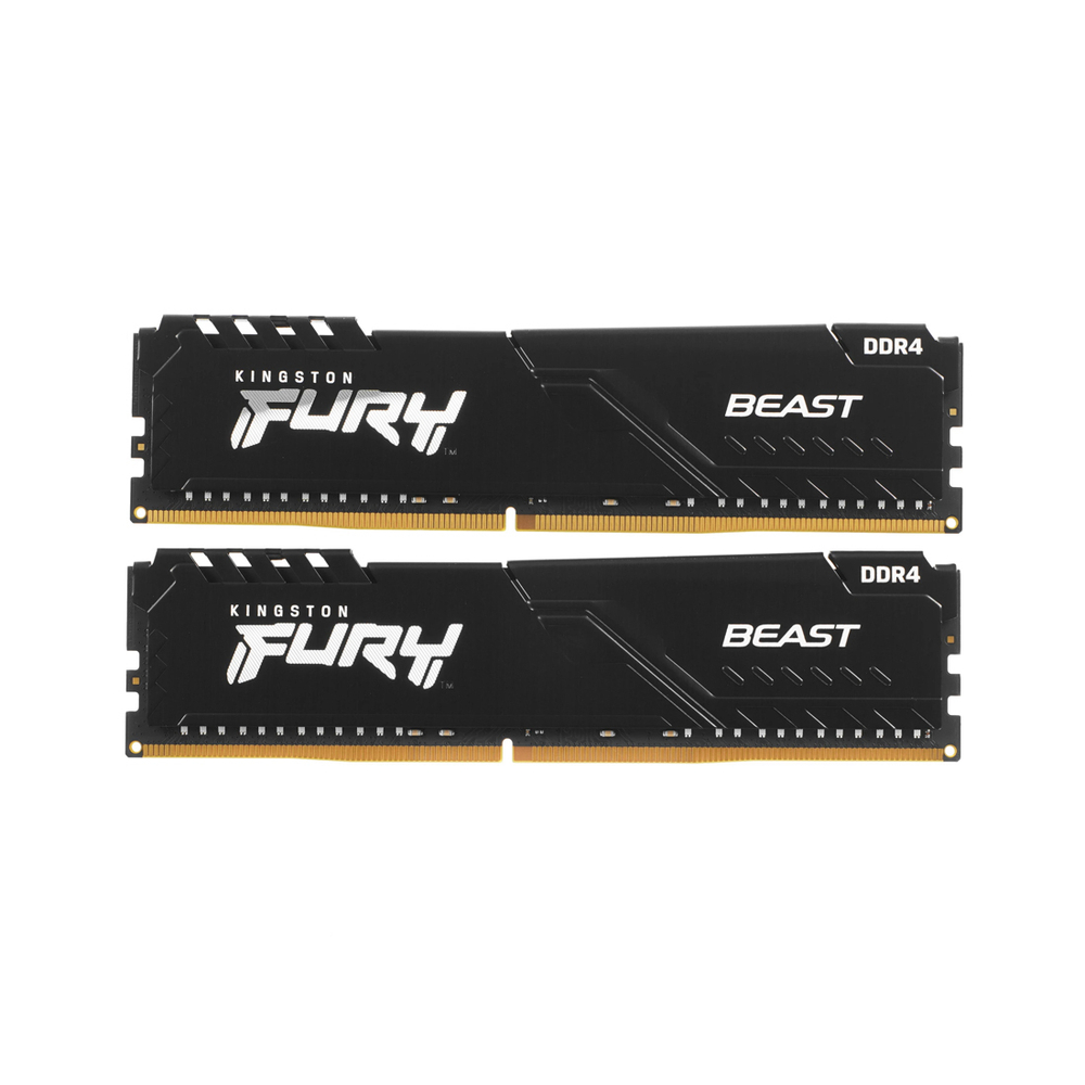 Комплект модулей памяти Kingston FURY Beast KF432C16BB1K2/32WP DDR4 32GB (Kit 2x16GB) 3200MHz Чёрный