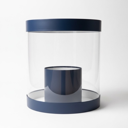 Коробка аквариум 32см Цвет :Темно синий .