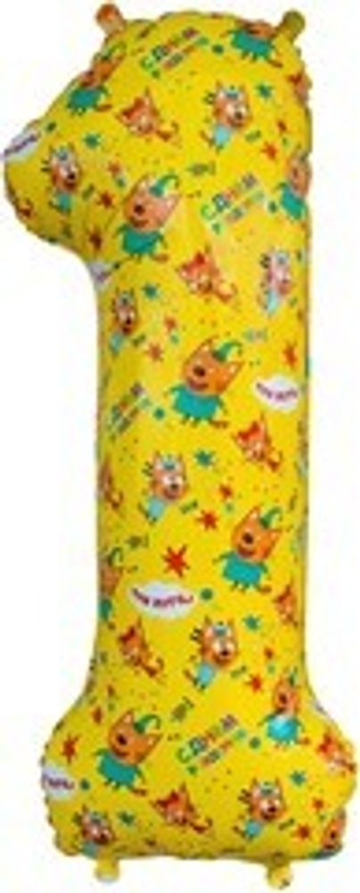К Цифра 1 Три Кота 34&quot;/86 см
