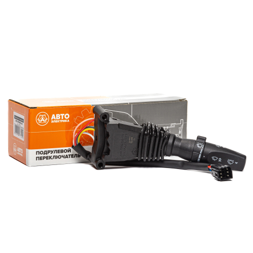 Переключатель подрулевой стеклоочистителя, ГАЗ, с колодкой АМР, с регулятором паузы (ан. 3110.3709300-18)