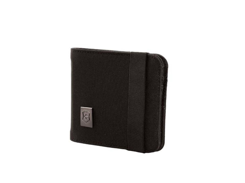 Качественный прочный бумажник чёрный из нейлона 800D VICTORINOX Bi-Fold Wallet 31172501