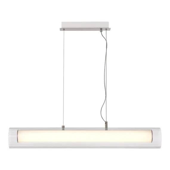SL2010.103.01 Светильник подвесной ST-Luce Никель/Белый, Прозрачный LED 1*33W 3000K/4000K ENFYS