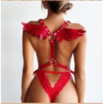 Красная портупея «Оки-Чпоки» с крыльями (Размер: S-M-L) (Цвет: красный)