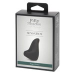 Черный вибратор на палец 7,6см Fifty Shades of Grey Sensation Finger Vibrator