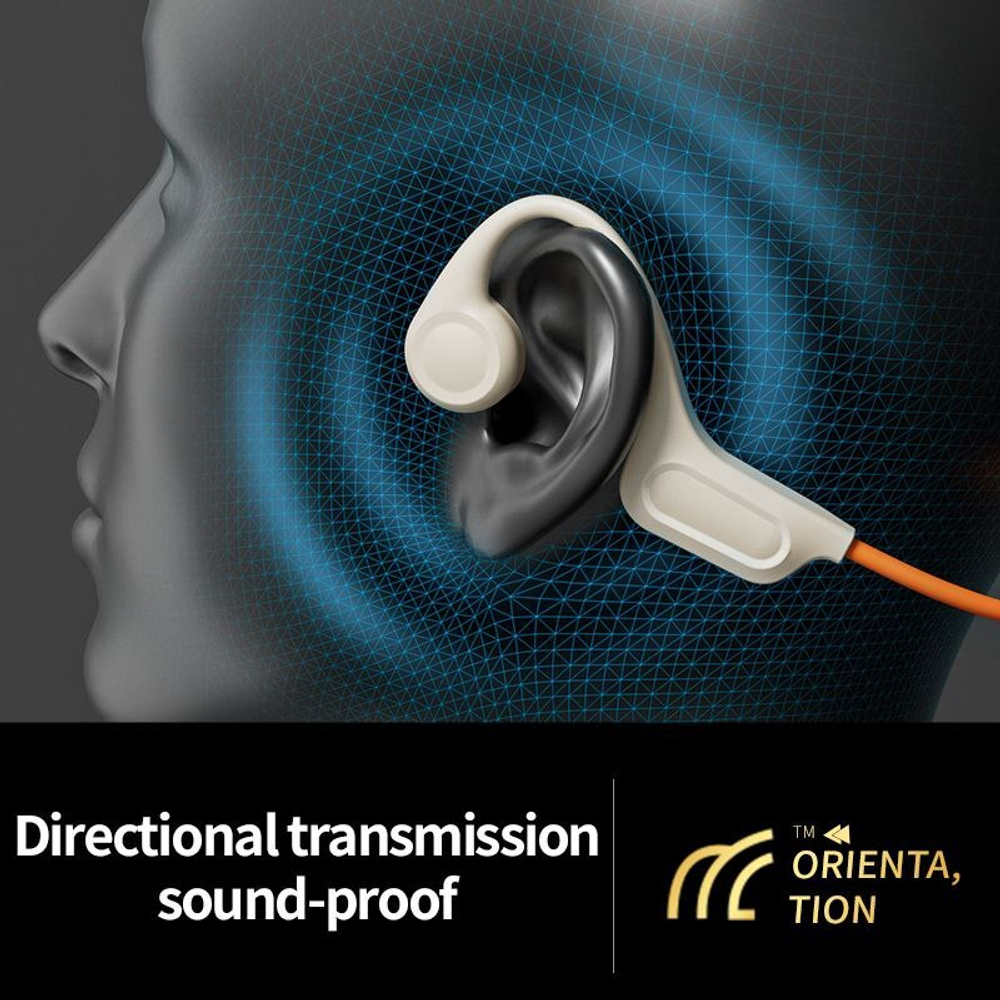 Наушники для спорта Sheyin X5 (оранжевый/белый)