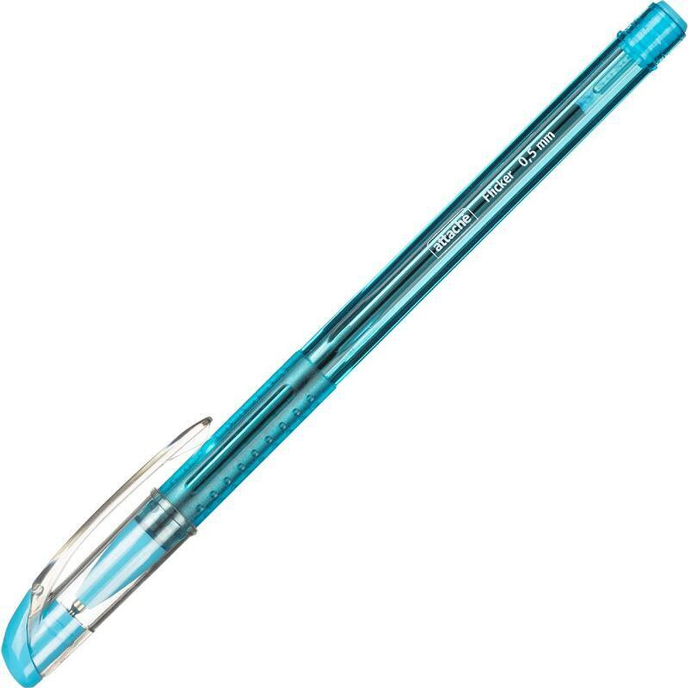 Ручка шариковая Attache "Flicker", синяя, 0,5мм., маслянная, грип