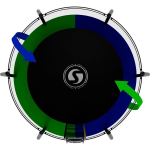 Батут SWOLLEN Prime Black 8 FT