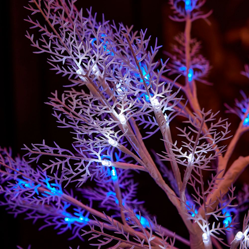 ULD-T3550-054-SWA WHITE-BLUE IP20 FROST Дерево светодиодное Морозко. 50 см. 54 светодиода. Синий и белый свет. Провод белый. TM Uniel.