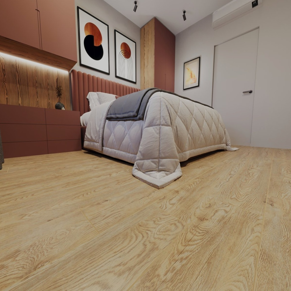 Кварцвиниловая плитка CronaFloor Wood XJ1053-7 Паланга