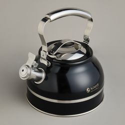 ЧАЙНИК AGNESS СО СВИСТКОМ 2,7Л, ТЕРМОАККУМУЛИРУЮЩЕЕ ДНО, 304 СТАЛЬ, ИНДУКЦИЯ