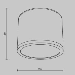 Светильник потолочный Maytoni Rendo C095CL-GX53-GR