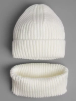 Шапка детская и снуд осень