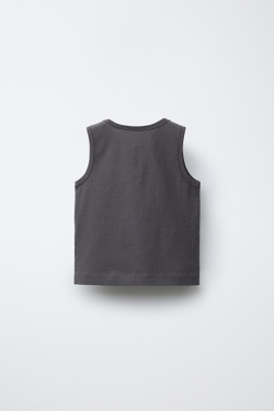 ZARA МАЙКА С ПУГОВИЦАМИ, АНТРАЦИТОВО-СЕРЫЙ