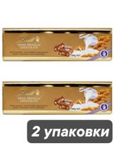 Молочный шоколад Lindt с миндалем 300 г x 2 шт