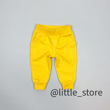 Штаны "Теннис" из футера, Желтые