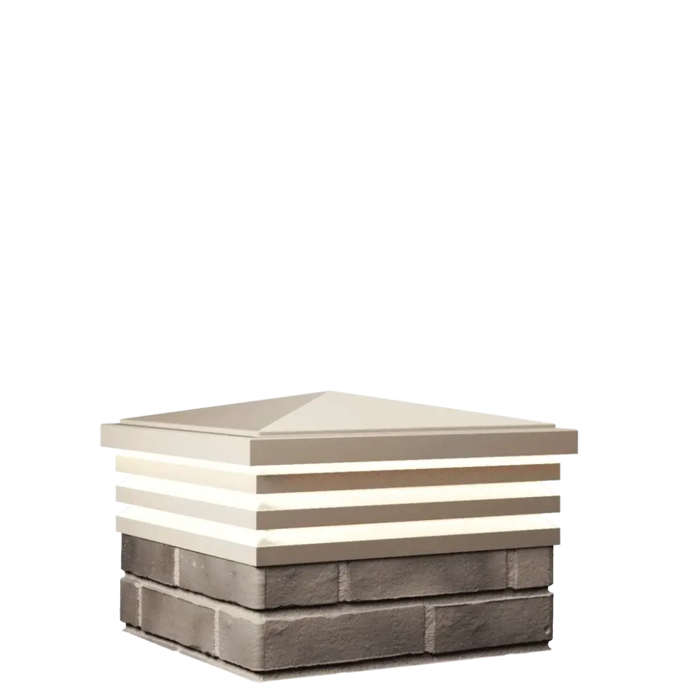 Колпак для забора BONA классический на 1,5 кирпича c подсветкой