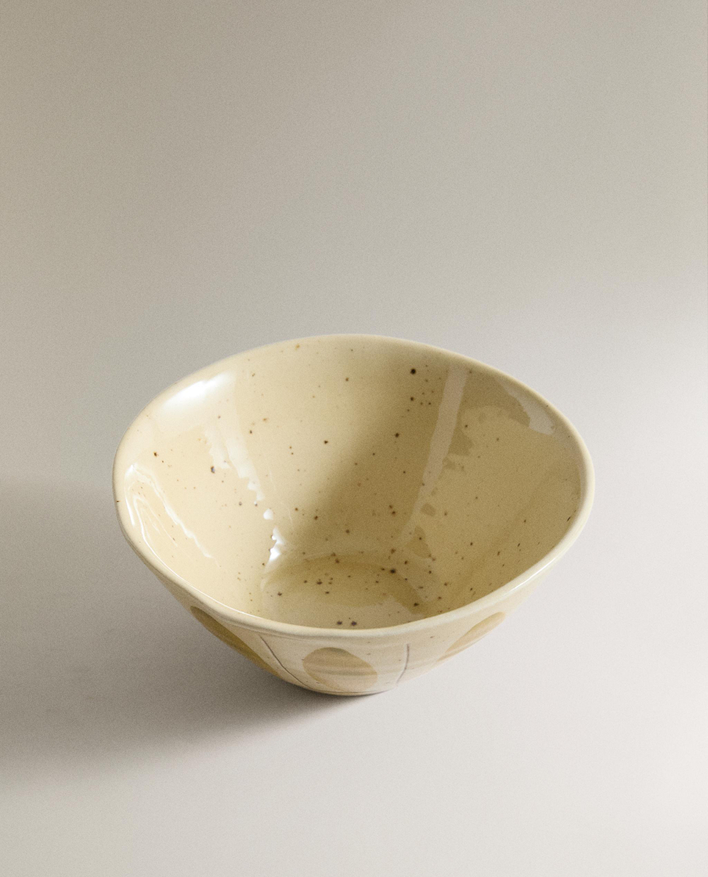 Zara Home миска из фаянса, цвет зелёный, 17.5 см