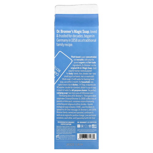 Dr. Bronner's, Pure-Castile Magic Мыло, для детей, 18 в 1, без запаха, 946 мл (32 жидк. унции)